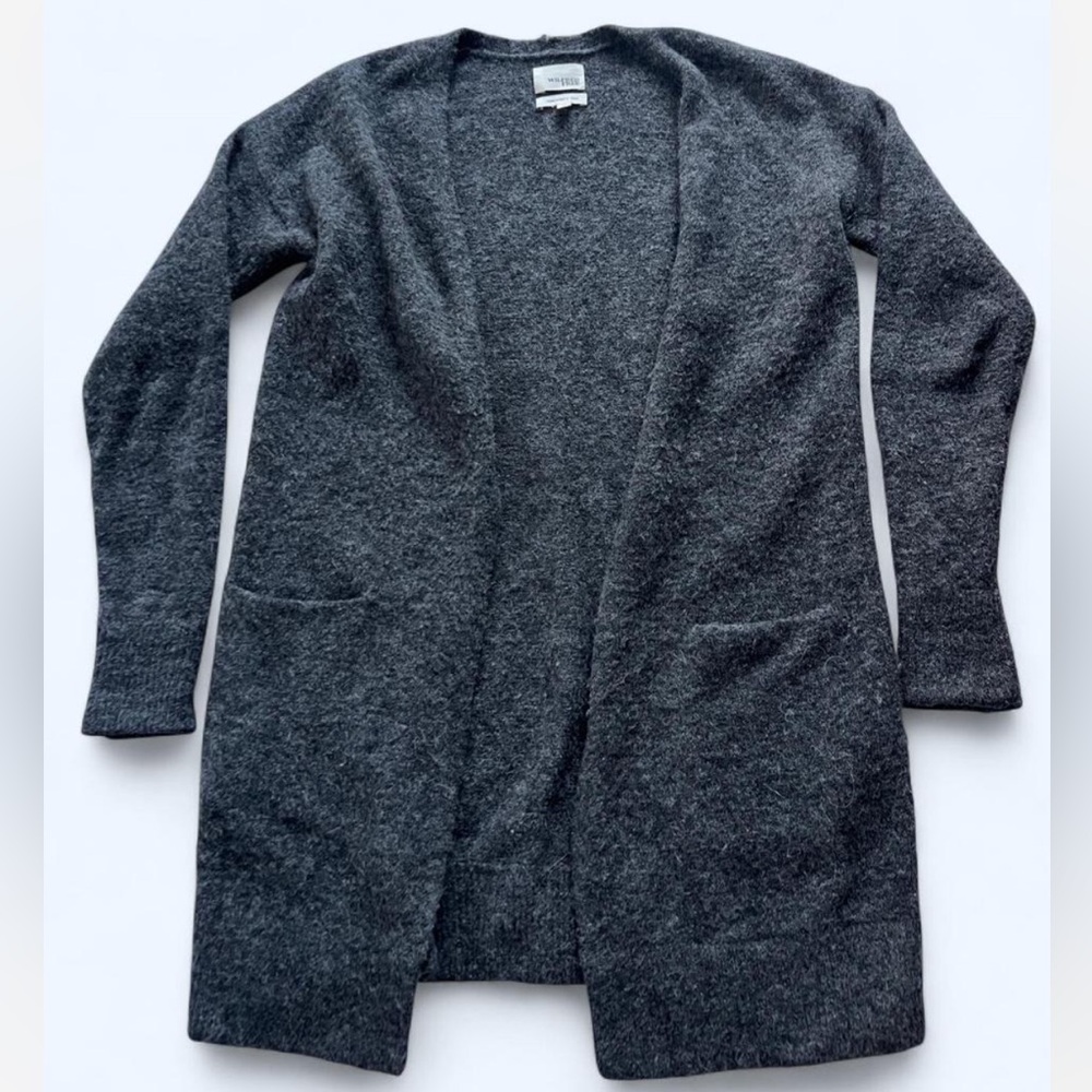 Wilfred Free Grey Alpaca Wool Cardigan Sweater XS from Aritzia